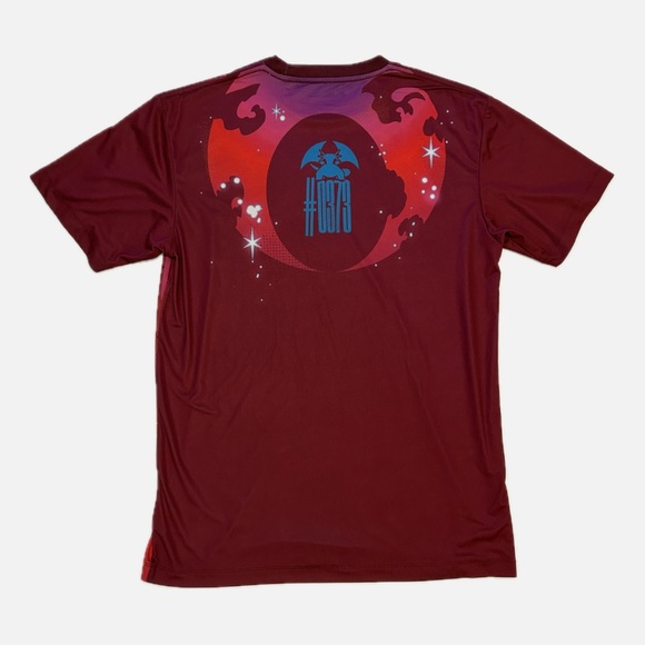 Pokémon Center Salamence Evolution Tee Burgundy Red Graphic Shirt Adult Medium - Picture 3 of 11